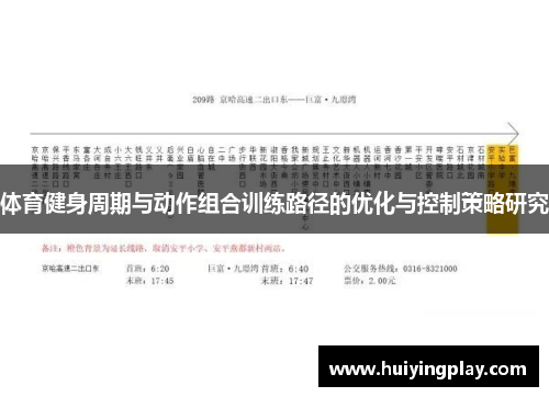体育健身周期与动作组合训练路径的优化与控制策略研究